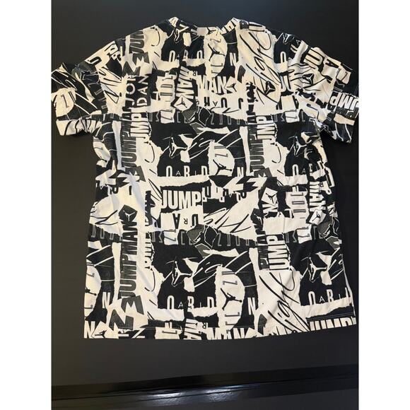Air Jordan Other - Jordan Men’s L Black White Allover Print Graphic T-Shirt